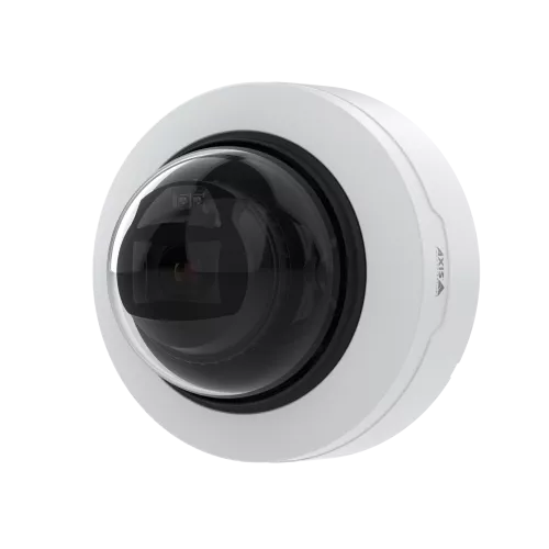 壁に取り付けられたAXIS P3265-LV Dome Camera、左から見た図