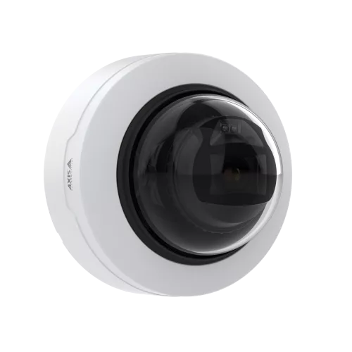 벽에 장착된 AXIS P3265-LV Dome Camera, 오른쪽에서 본 모습