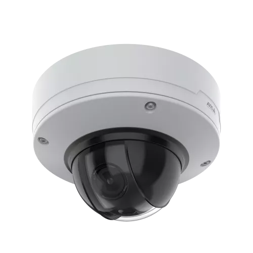 AXIS Q3538-LVE Dome Camera, celing mounted, viewed from its left agle