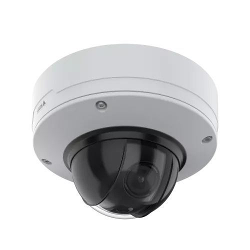 AXIS Q3538-LVE Dome Camera, celing mounted, viewed from its right agle