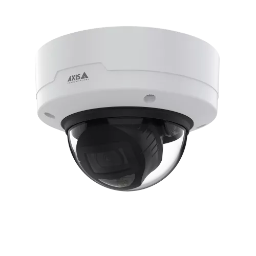 AXIS P3267-LV Dome Camera mounted in ceiling from left