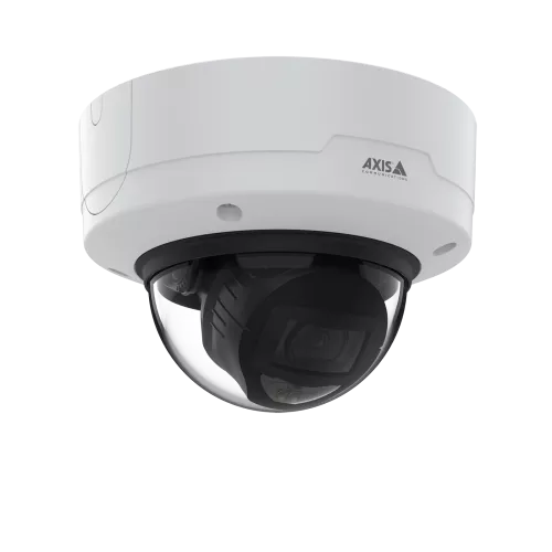 AXIS P3267-LV Dome Camera mounted in ceiling from right