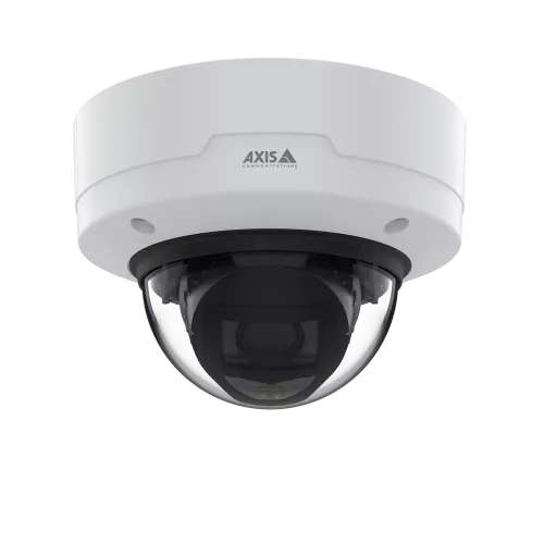 天井に取り付けられたAXIS P3268-LV Dome Camera、正面から見た図