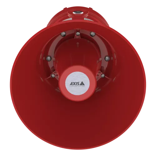 AXIS XC1311 Explosion-Protected Network Horn Speaker visto dalla sua angolazione frontale