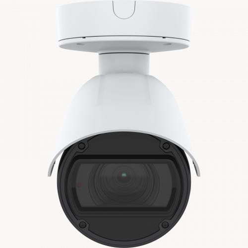 AXIS Q1785-LE IP Camera에는 OptimizedIR이 있습니다. 이 제품은 전면에서 본 것입니다.