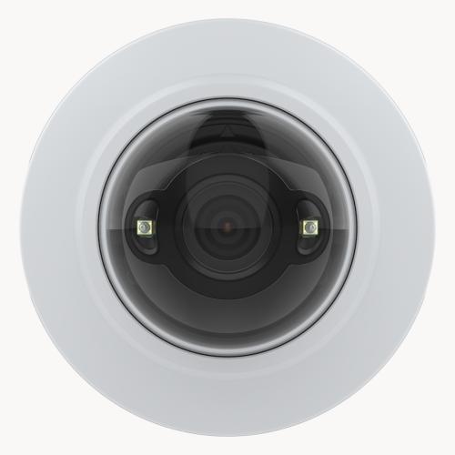 전면에서 본 AXIS M4215-LV Dome Camera, 흰색 프레임