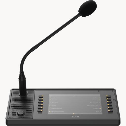 Radiomessagerie réseau avec microphone adaptable sur le col