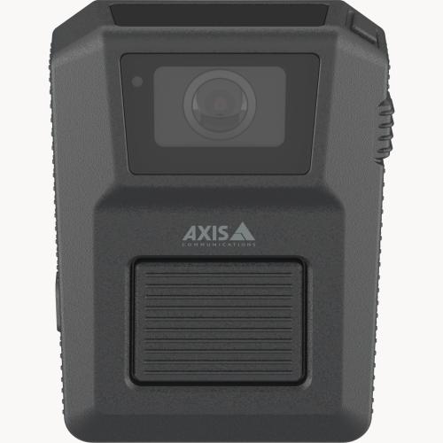 AXIS W102 Body Worn Camera negra, parte delantera