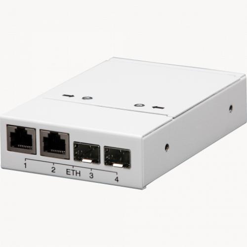 AXIS T8604 Série T864 Convertisseur fibre IP , 2 ports fibre SFP et 2 ports  RJ45