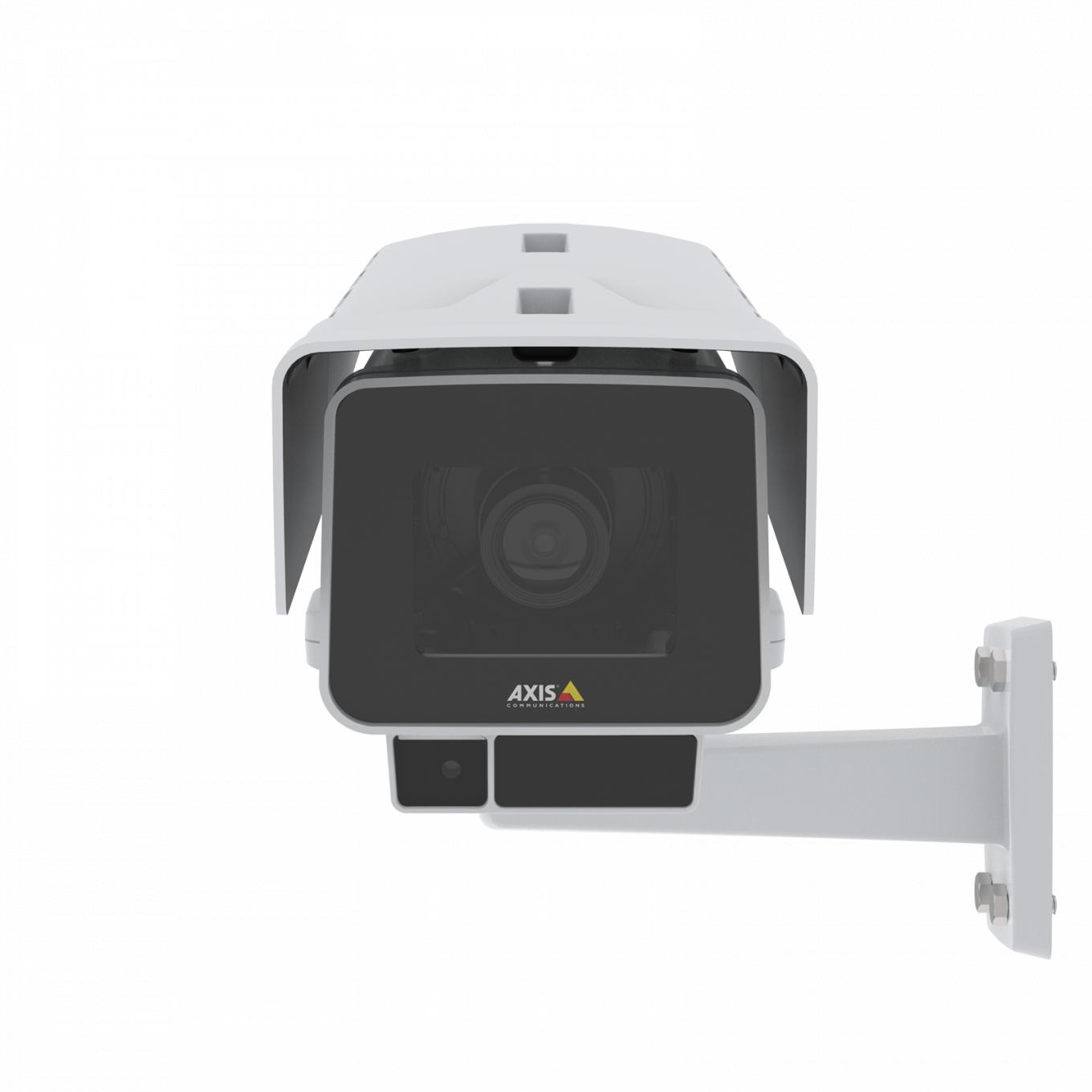 AXIS P1378-LE IP Camera는 흔들림 보정(EIS) 및 OptimizedIR을 갖추었습니다. 이 제품은 전면에서 본 것입니다.