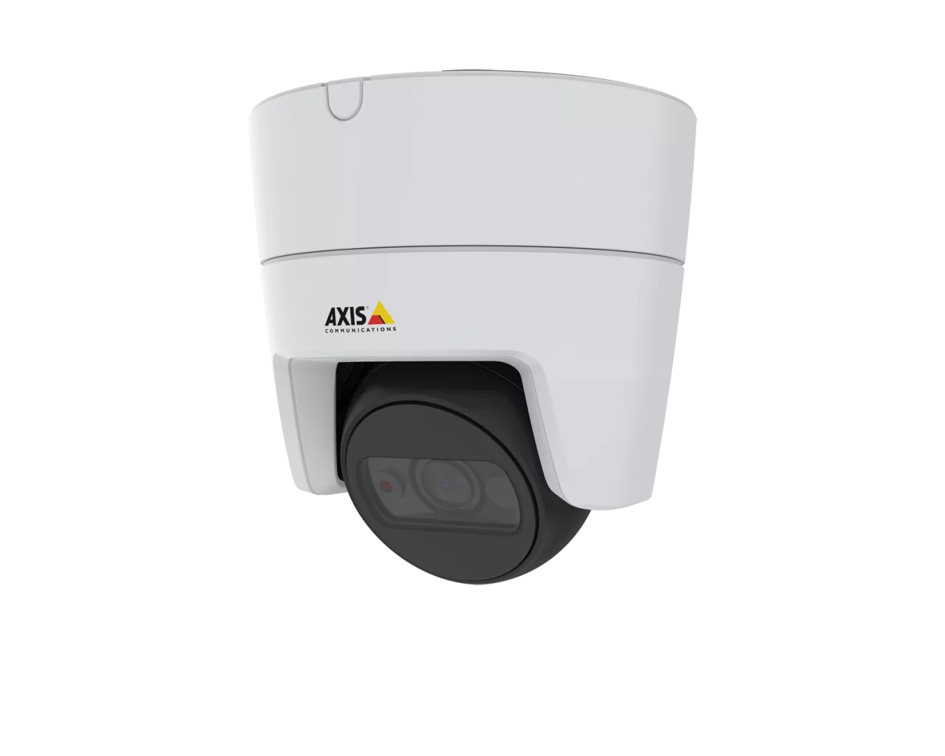 AXIS M3115-LVE IP Camera montada en el techo desde el ángulo izquierdo