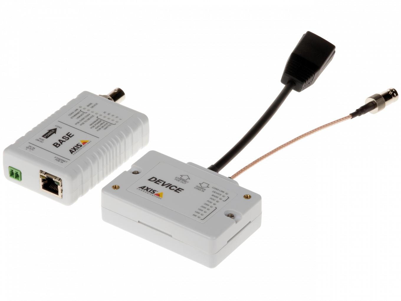 AXIS T8645 PoE+ over Coax Compact Kit | Axis Communications