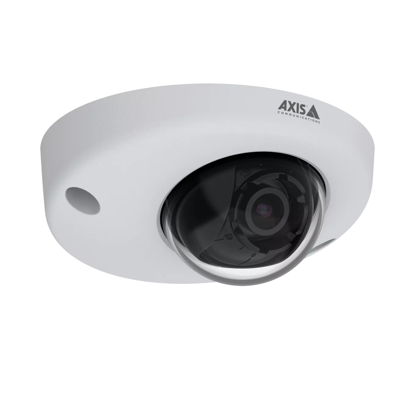 AXIS P3925-R is a robust, vandal-resistant IP camera with Lightfinder. Viewed from its right angle. 