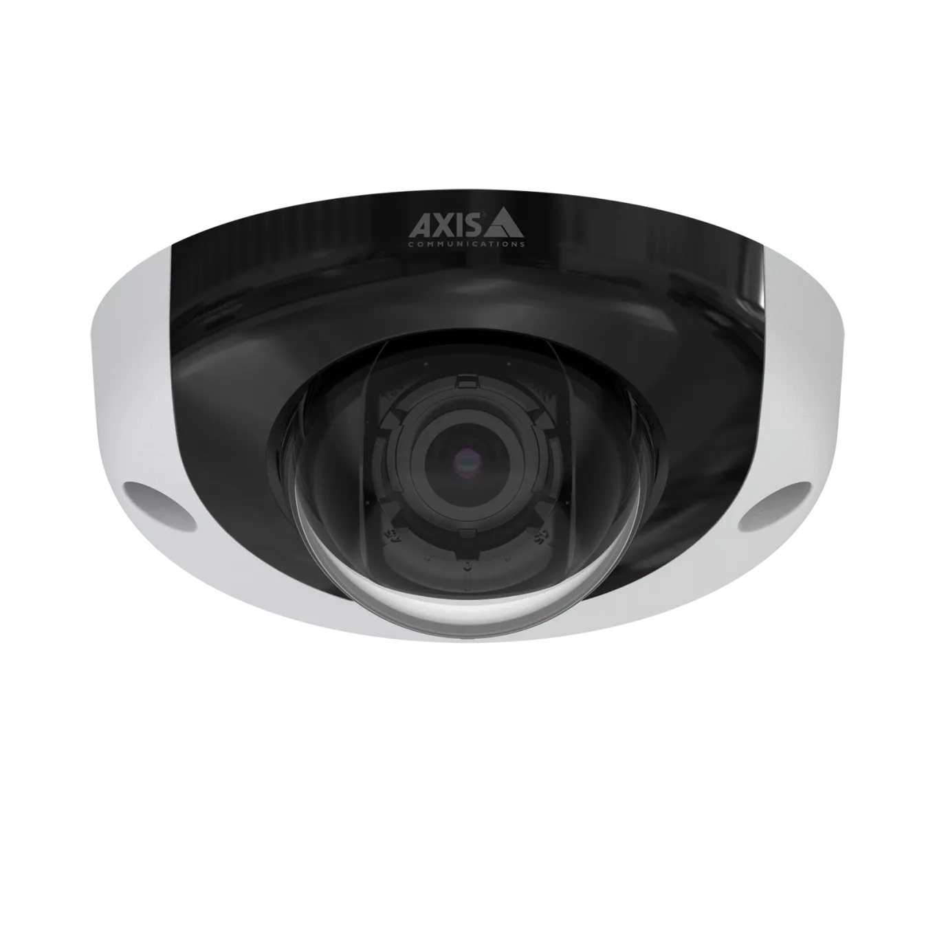 AXIS P3935-LR is a robust, vandal-resistant IP camera. The product is viewed from its front. 