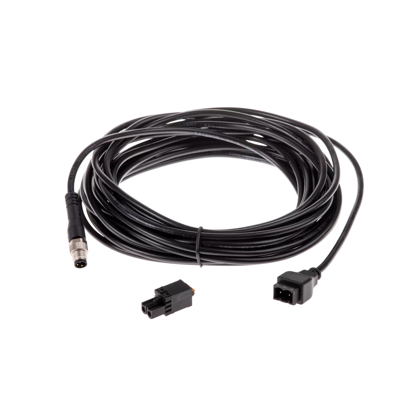 AXIS Power Cable 24 V 7 m (23 ft), visto desde la parte frontal