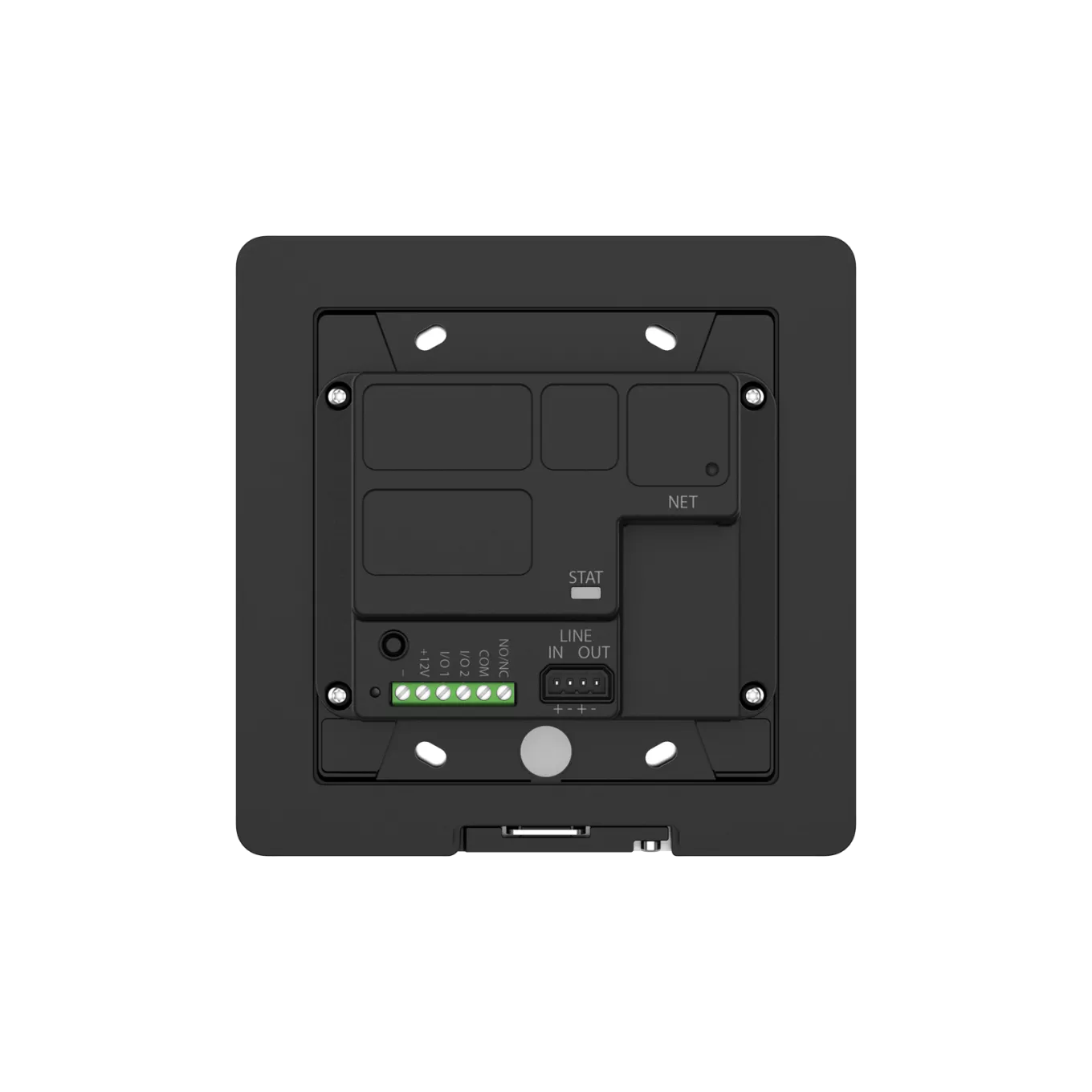 AXIS I8016-LVE Network Video Intercom, viewed from its back