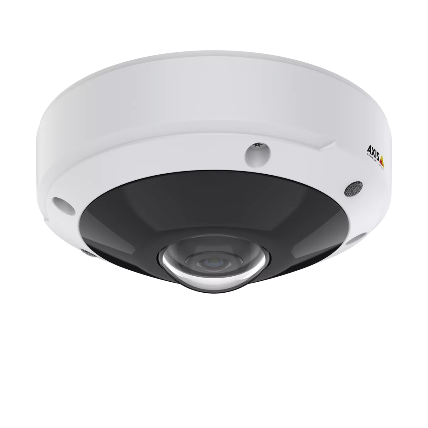 AXIS M3077-PLVE in ceiling from left angle