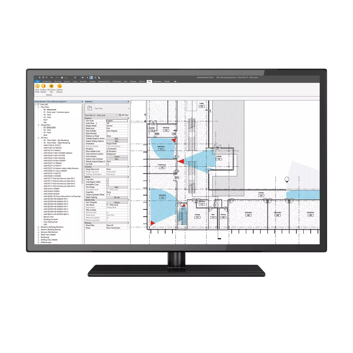 écran montrant une capture d’écran de Revit