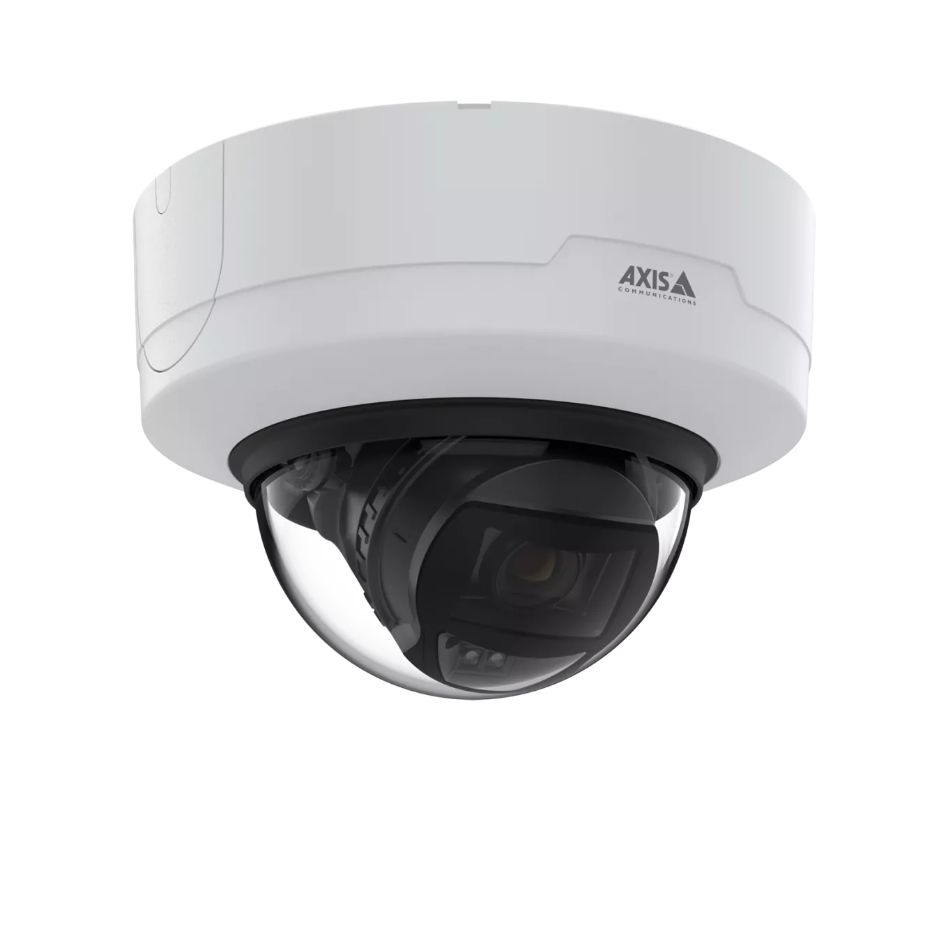 天井に取り付けられたAXIS P3265-LV Dome Camera、右から見た図