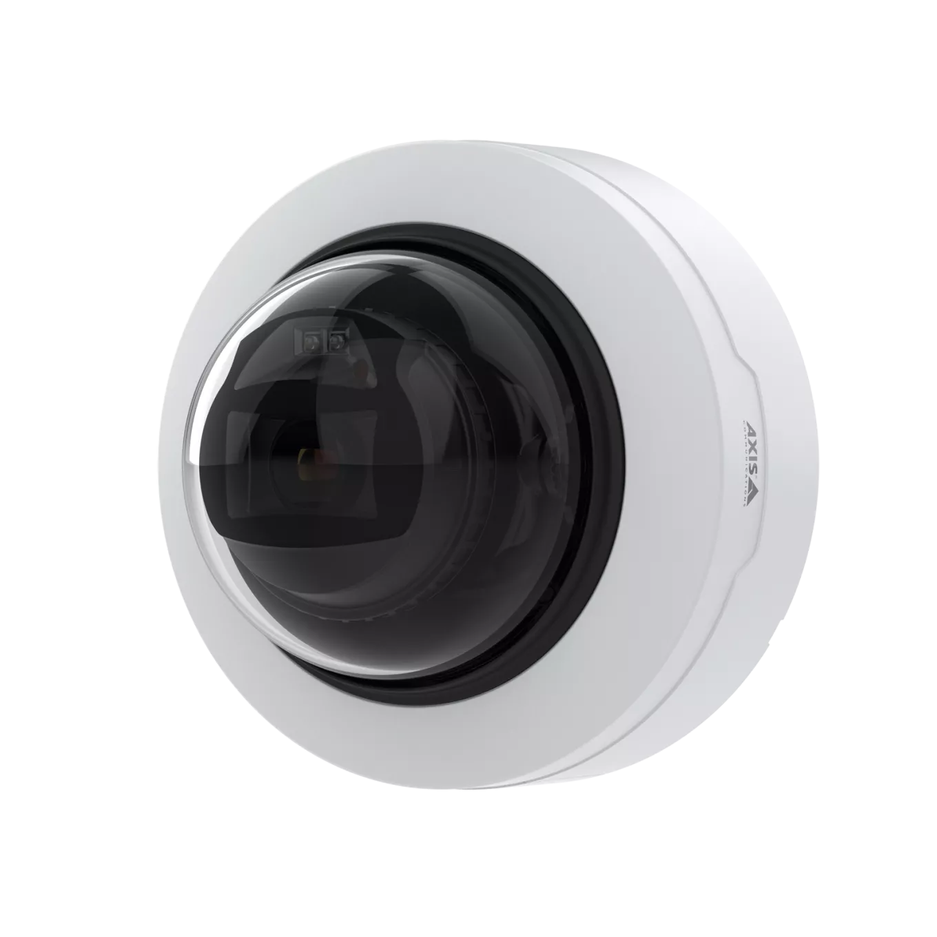 벽에 장착된 AXIS P3265-LV Dome Camera, 왼쪽에서 본 모습