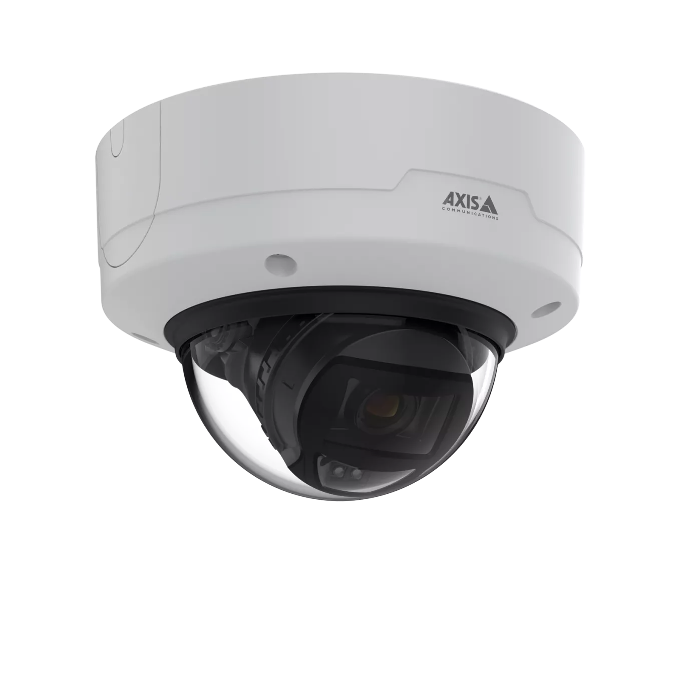 AXIS P3265-LVE Dome Camera mounted in ceiling from right