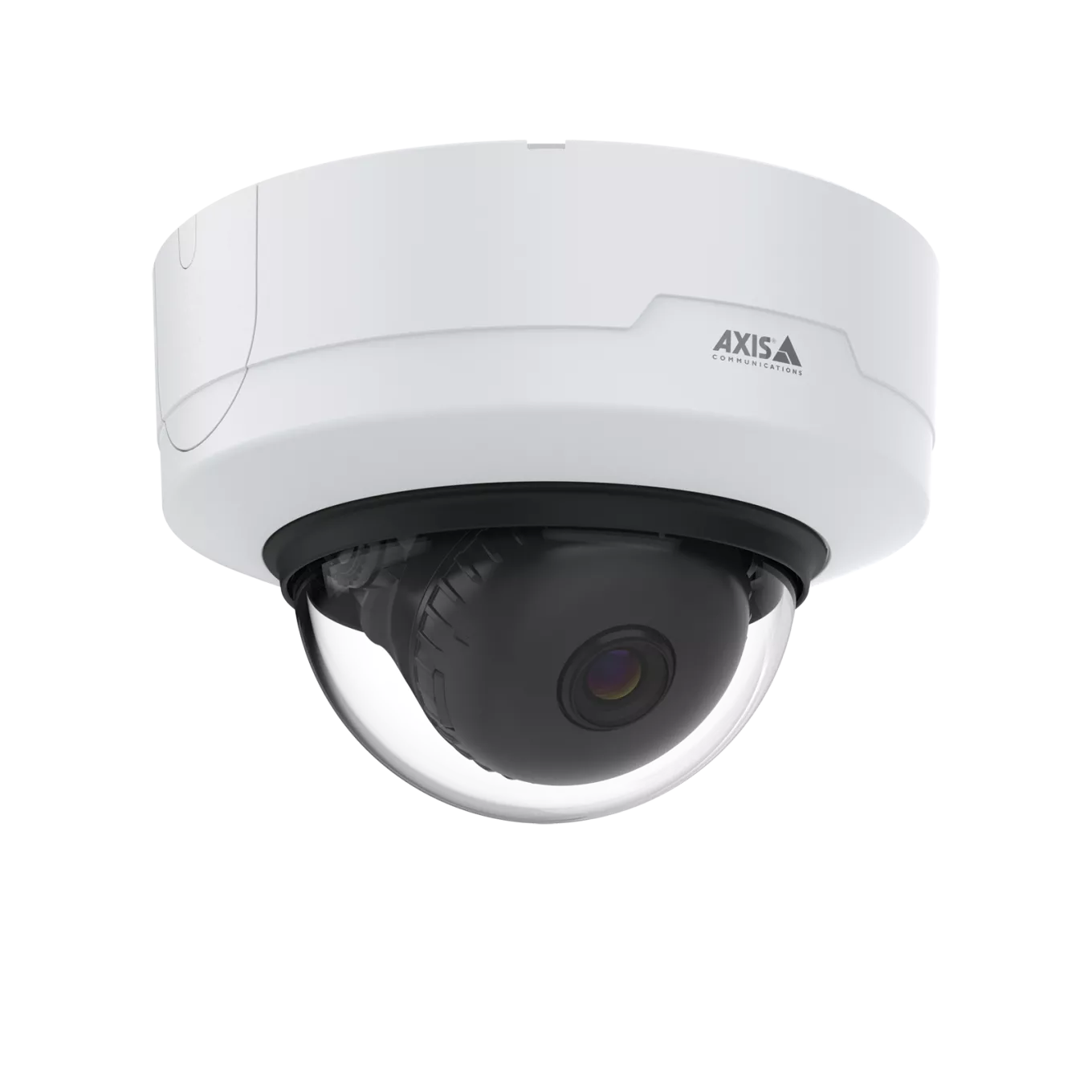 AXIS P3265-V Dome camera mounted in ceiling from right