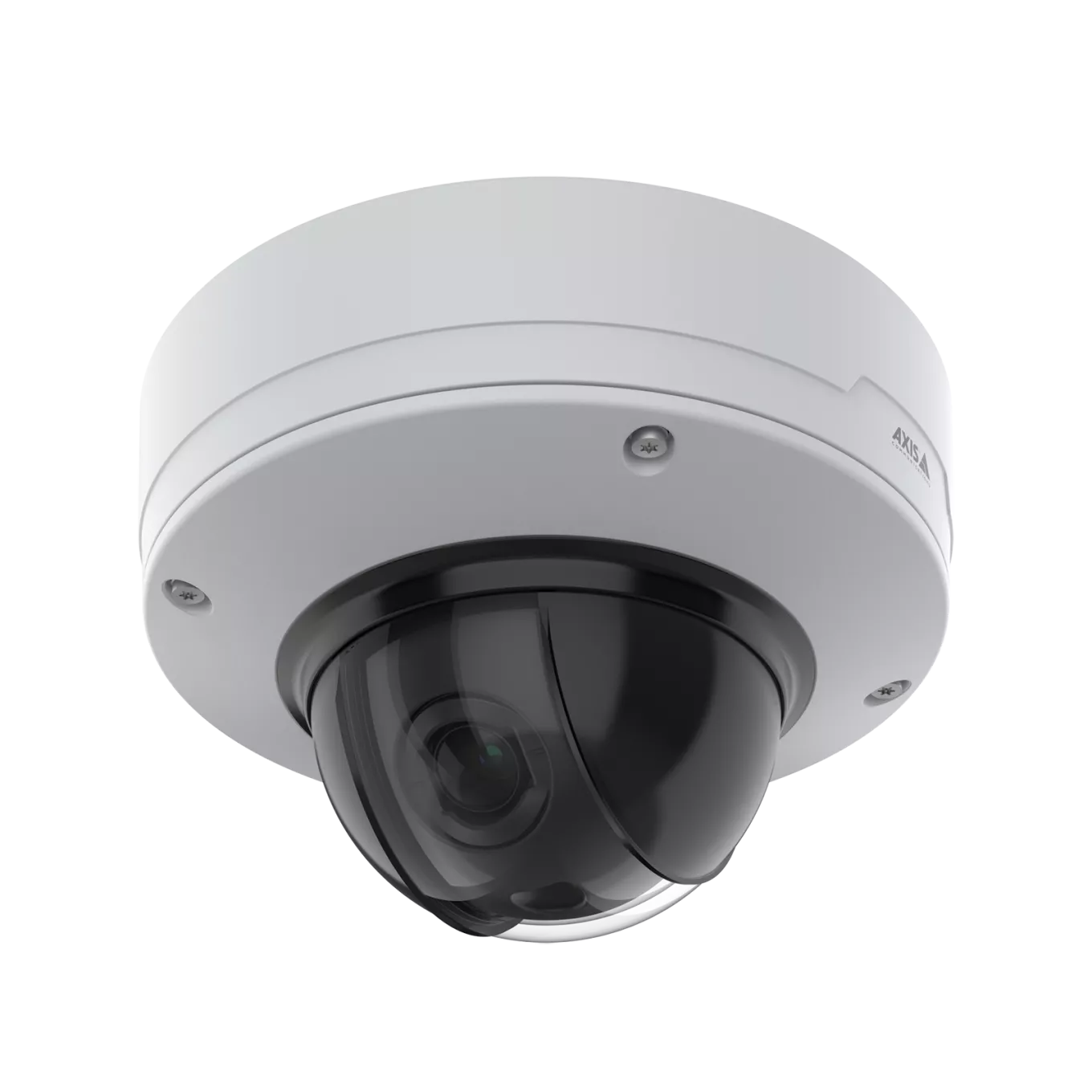 AXIS Q3536-LVE Dome Camera montada no teto vista pelo ângulo esquerdo