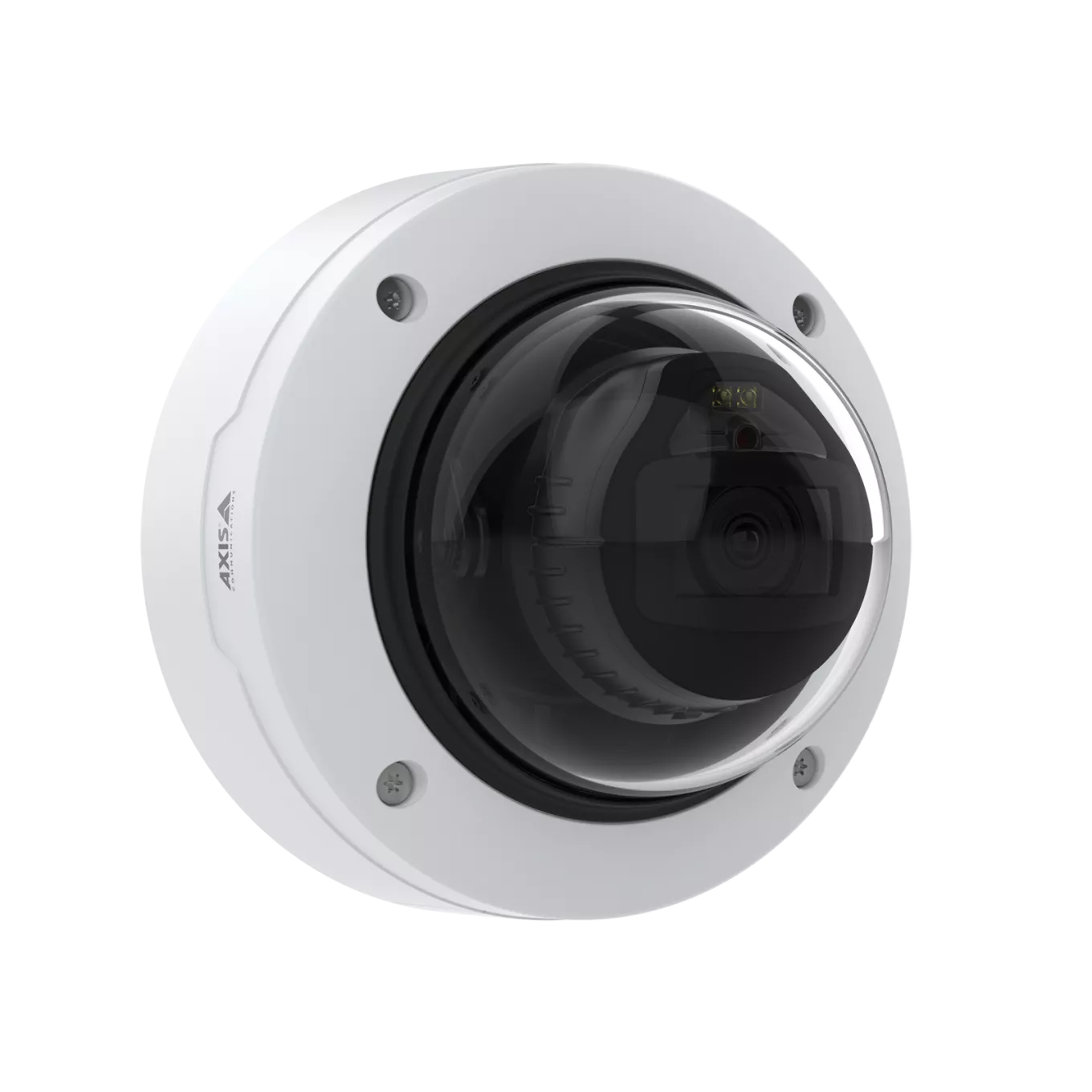 벽에 장착된 AXIS P3267-LV Dome Camera, 오른쪽에서 본 모습