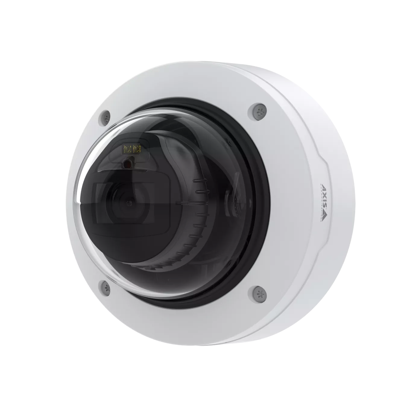 AXIS P3268-LV Dome Camera zamontowana na ścianie, widok z lewej strony