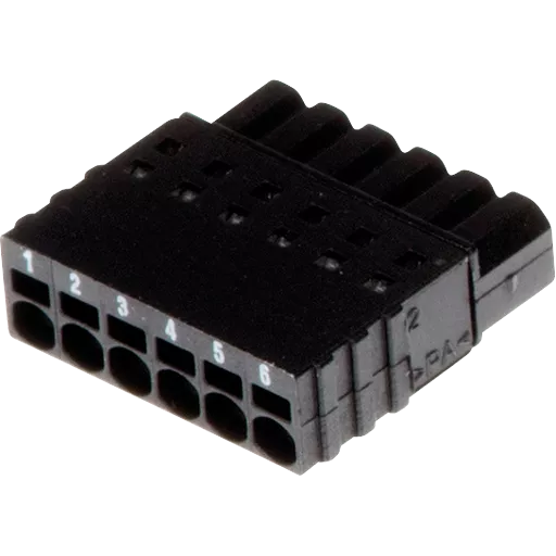 AXIS Connector A 6-pin 2.5 Straight